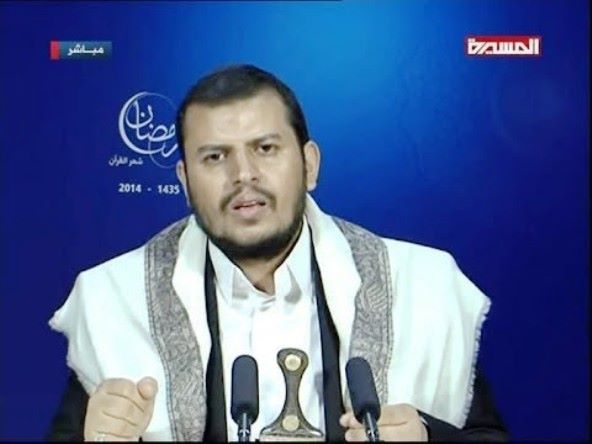 الحوثي يتحدث عن لجانه الشعبية وموقفه من حكومة بحاح والوحدة اليمنية