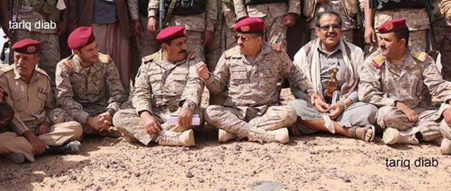 صور قادة الجيش اليمني الوطني بمعركة استعادة الجمهورية وتحرير صنعاء