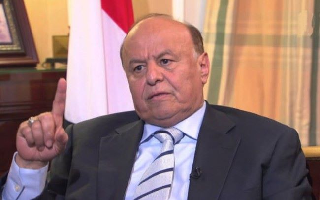 تفاصيل لقاء الرئيس اليمني بمسؤوليين أمريكيين بمقر اقامته المؤقت