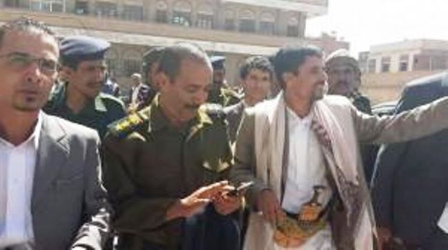 صورة لقائد ميداني بارز للحوثيين في البحث الجنائي  بالعاصمة اليمنية صنعاء