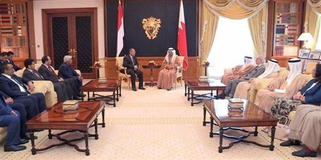 رئيس الوزراء البحريني يعلن استمرار دعم بلاده لليمن وشرعيته حتى ينتصر