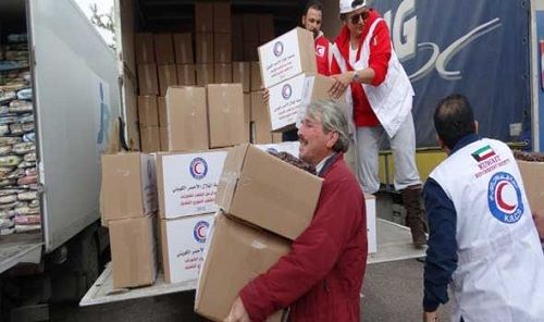 الهلال الأحمر الكويتي يعلن توزيع مساعدات انسانية جديد للشعب اليمني