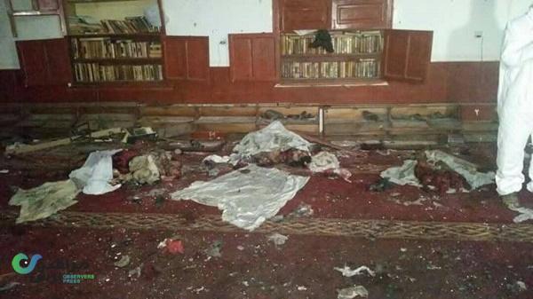 ارتفاع حصيلة ضحايا التفجيرات بمسجد المؤيد بالعاصمة صنعاء "صورة"