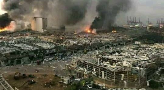 إرتفاع كبير بأعداد ضحايا انفجار مرفأ  بيروت المنكوبة والاف المشردين(صور) 