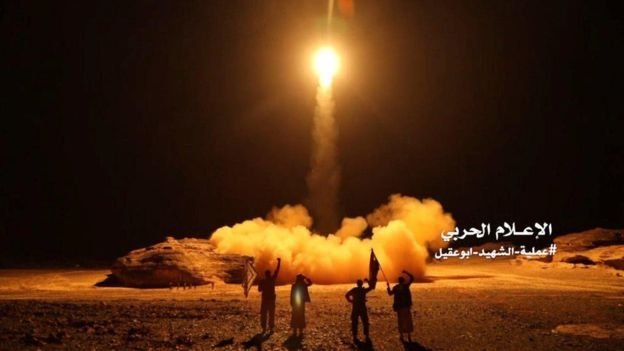 RT:الحوثيون يعلنون اطلاقهم مجدداً صاروخا باليستيا على جنوب السعودية