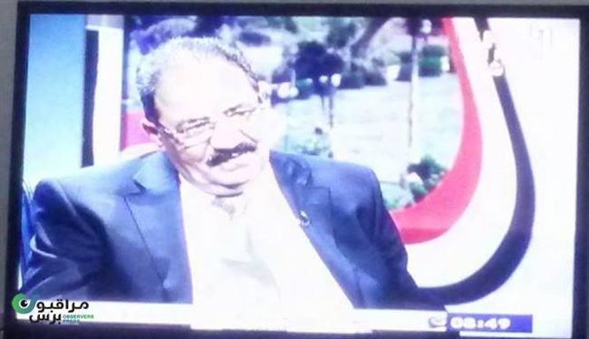 الجندي يطل مجددا من التلفزيون اليمني موجهاً رسائل لصالح والحوثي(صورة)